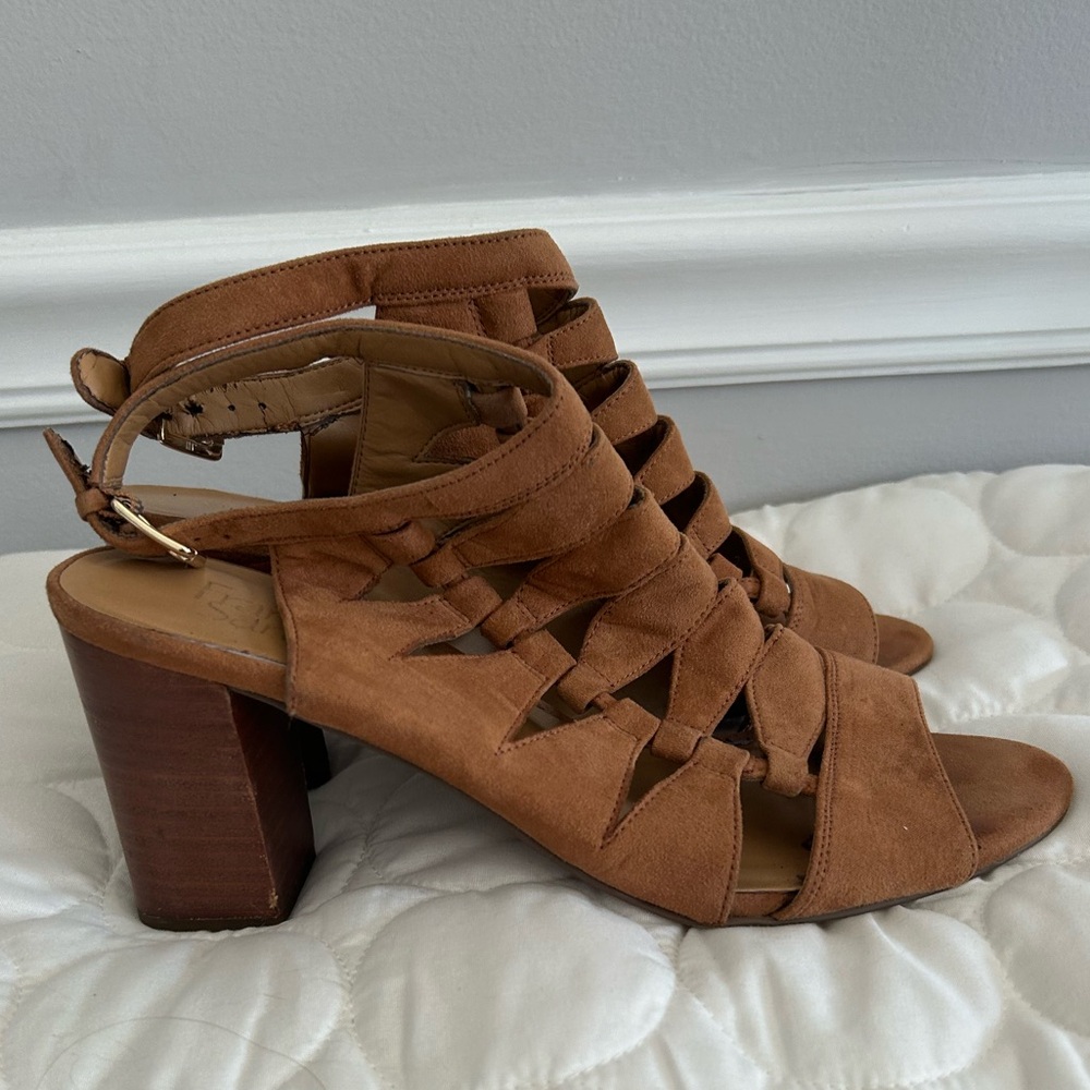 Franco Sarto Tan Heeled Sandals